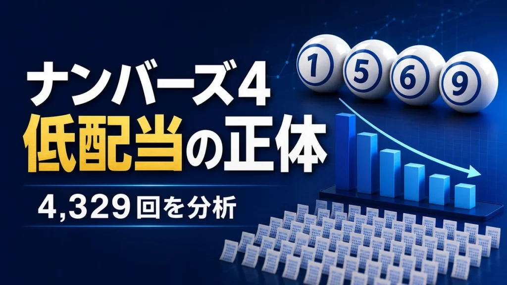 ナンバーズ4の低配当の仕組みを4,329回のデータで分析